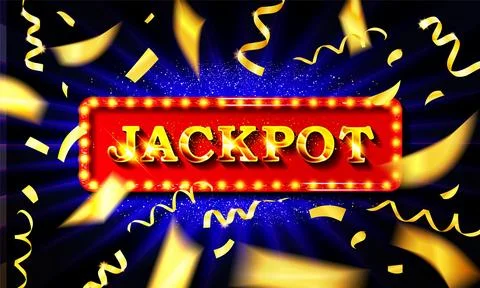 Flat jackpot light for game Stock Illustration