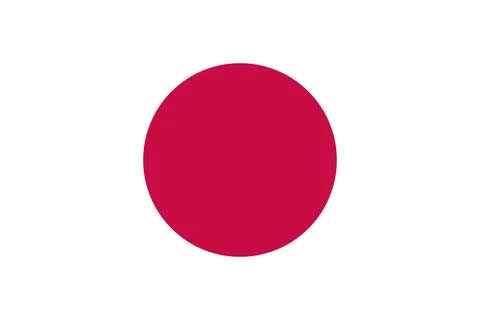 Flat japan flag vector – national symbol illustration Stock Illustration