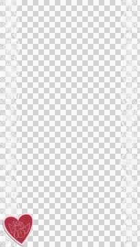 Flat lace-framed border is showing white scalloped edges on transparent canvas Stock Illustration