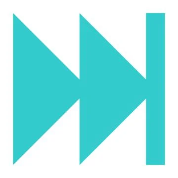 Flat last or first icon audio sign player button Stock Illustration