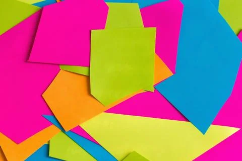 Flat lay of abstract colored paper and pastel paper background. Colorful brig Stock Photos