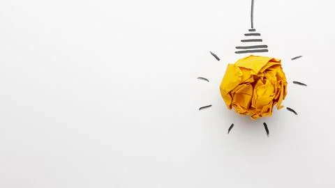 Flat lay abstract composition with innovation elements Resolution and high Foto stock