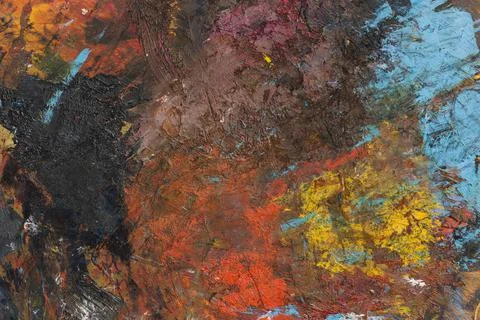 Flat lay artistic copy space abstract painting. High quality photo Stock Photos