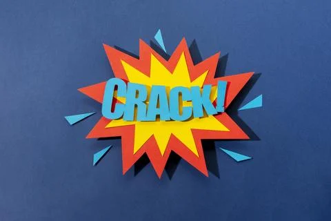 Flat lay comics speech bubble arrangement. Retro comics speech bubble Stock Photos