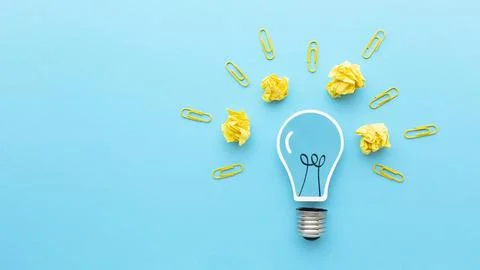 Flat lay composition with innovation elements 2 Resolution and high quality Stock Photos
