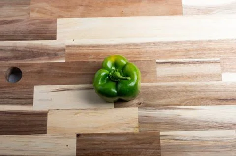 Flat lay composition of vegetable assortment on rustic board  healthy food .. Foto stock