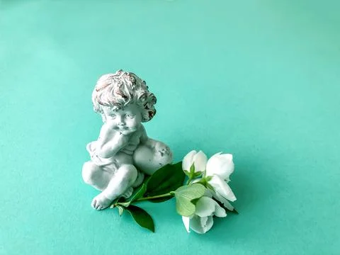 Flat lay with copy space  for the wedding, birthday, party or other celebrati Stock Photos