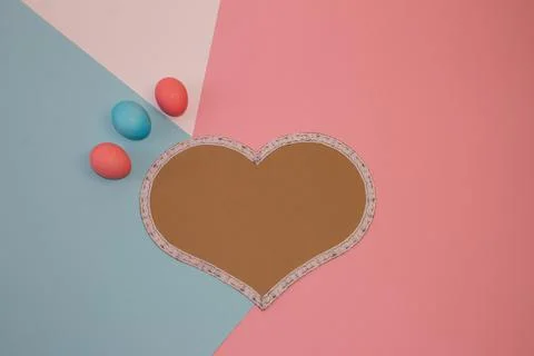 Flat Lay for Easter Stock Photos