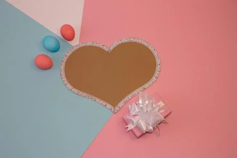 Flat Lay for Easter Stock Photos