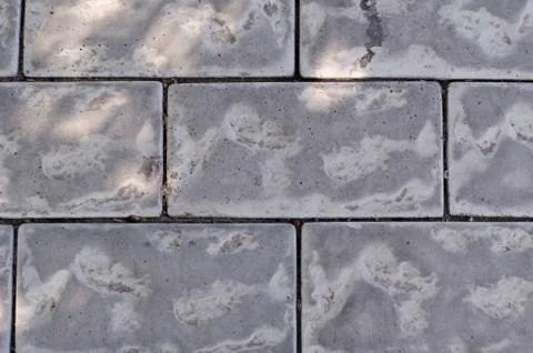 Flat lay gray cobblestone pavement. 스톡 사진