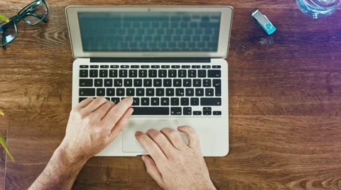 Desktop Typing Stock Footage ~ Royalty Free Stock Videos | Pond5
