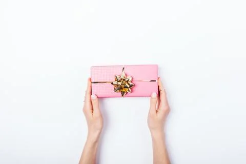 Flat lay minimal composition woman's hands 库存照片