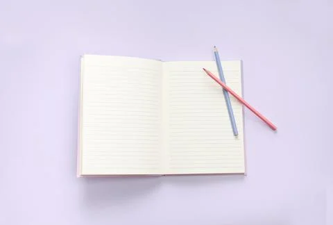 Flat lay stationery Foto stock