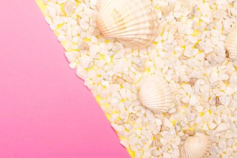 Flat lay summer background or composition Stock Photos