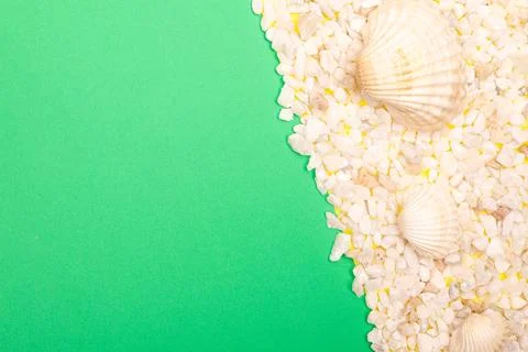 Flat lay summer background or composition Stock Photos