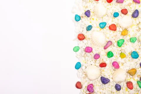 Flat lay summer background or composition Stock Photos