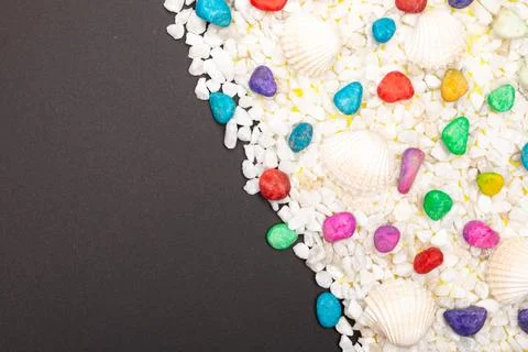 Flat lay summer background or composition Stock Photos