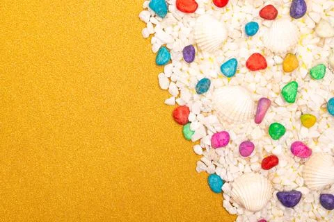 Flat lay summer background or composition Stock Photos