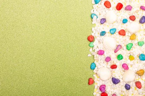 Flat lay summer background or composition Stock Photos