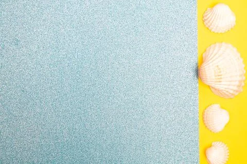 Flat lay summer background or composition Stock Photos