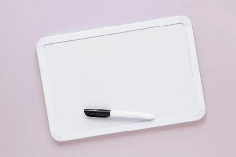 Flat lay whiteboard with marker top flat lay whiteboard with marker top Co... Stock Photos