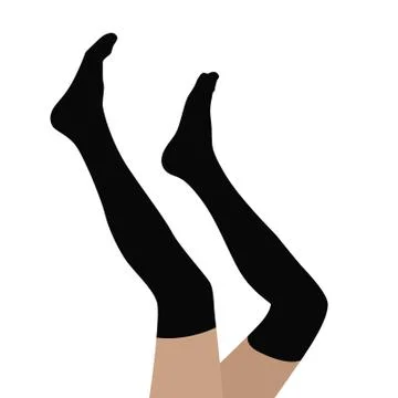 Flat legs Illustrazione stock