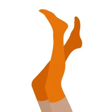 Flat legs Stock Illustration