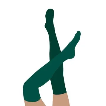 Flat legs Stock Illustration