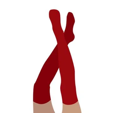 Flat legs Stock Illustration