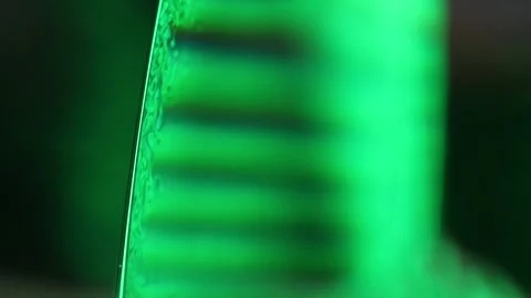 Flat liquid surface, fantastic reflection Stock Footage 298712740