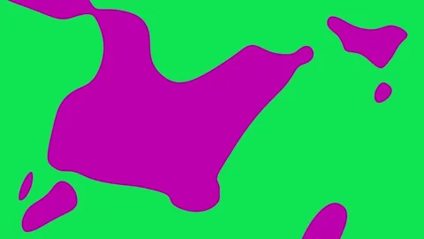 Flat liquid transition set Stock Footage 149406792