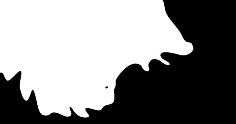 Flat liquid transitions. Cartoonish animation of dynamic and twisted shapes. Stock Footage 124894142
