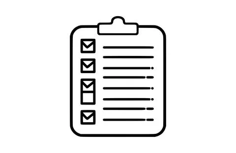 Flat list icon symbol vector Illustration. Stock Illustration
