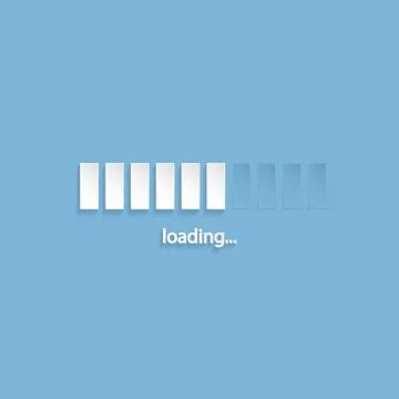 Flat loading screen design Stock Illustration