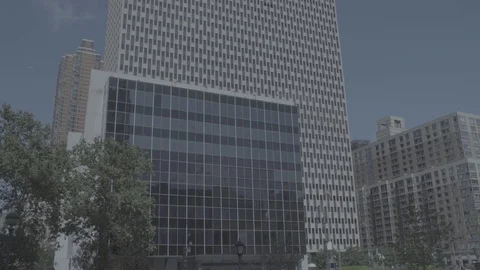 Flat LOG color profile ProRes HQ Daytime DX Establishing shot CV Jacob Javits Stock Footage 83550545