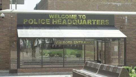 Flat LOG color profile ProRes HQ NYPD New York City Daytime DX Establishing shot Stock Footage 83550636