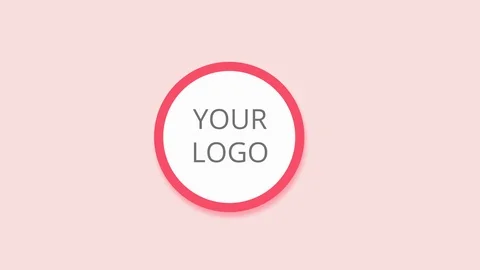Flat logo animation Stock Footage 102029299