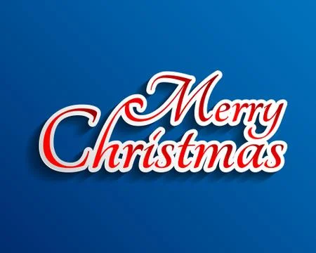 Flat long shadow Christmas background.vector illustration. Stock Illustration