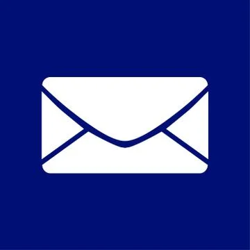 Flat mail icon Stock Illustration