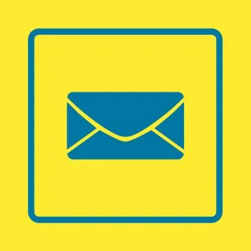 Flat mail icon. Stock Illustration