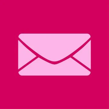 Flat mail icon. Stock Illustration