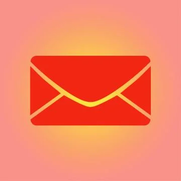 Flat mail icon. Stock Illustration