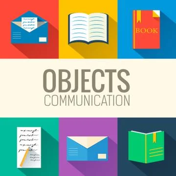 Flat massage concept icon set. vector illustration Stock Illustration