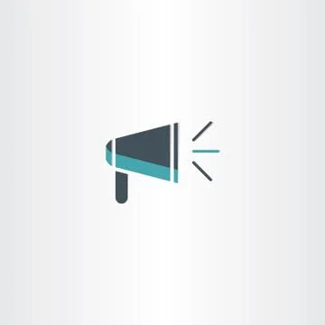 Flat megaphone icon vector Stock-Illustration