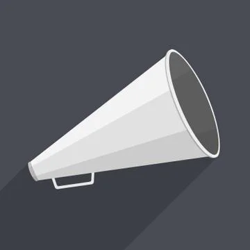 Flat Megaphone 스톡 일러스트