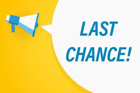 Flat megaphone with speech bubble and phrase 库存插图