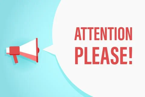 Flat megaphone with speech bubble and phrase Illustration