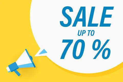 Flat megaphone with speech bubble and phrase イラスト素材