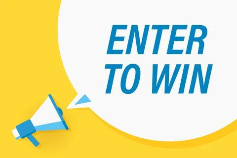 Flat megaphone with speech bubble and phrase Illustrazione stock