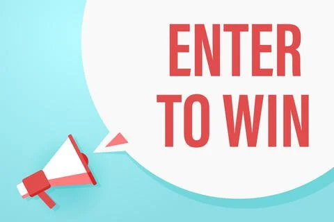 Flat megaphone with speech bubble and phrase Illustration